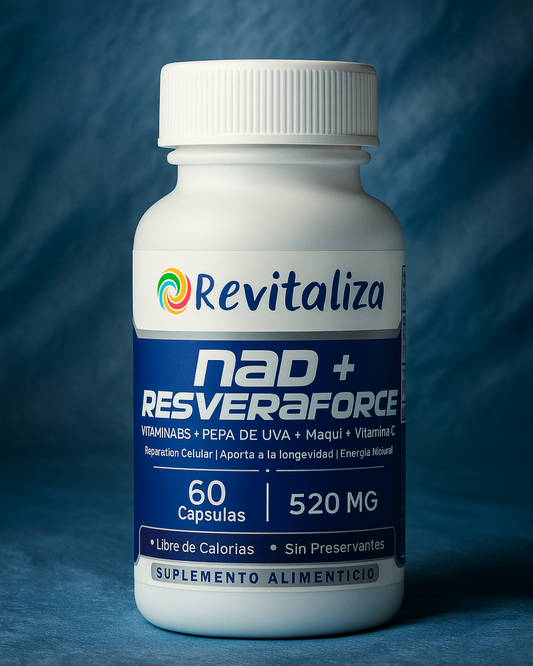 NAD + RESVERAFORCE (Maqui, Pepita de Uva y Vitamina C)
