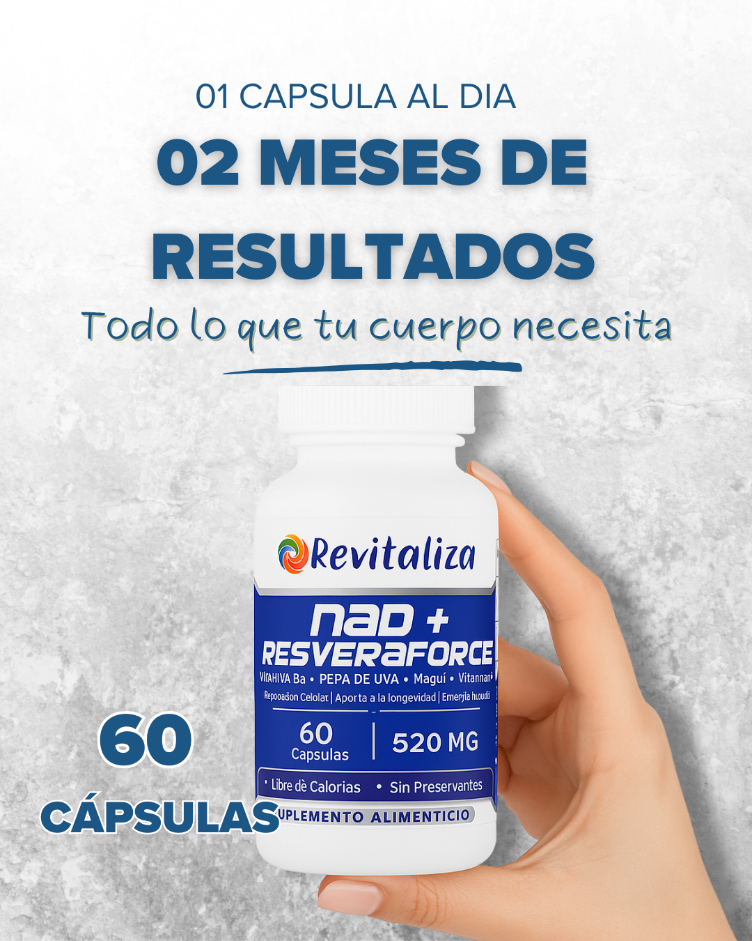 NAD + RESVERAFORCE (Maqui, Pepita de Uva y Vitamina C)