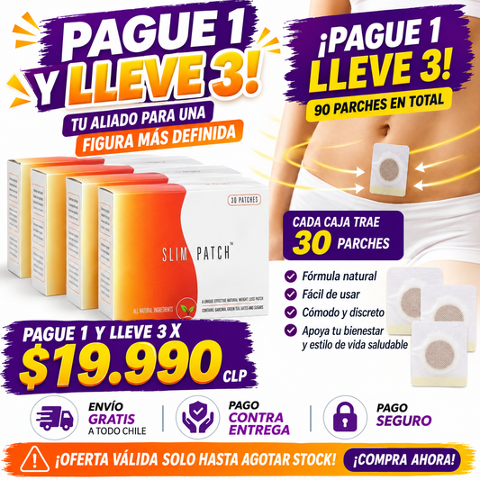 TRIPACK Parches Adelgazante SlimPatch X3
