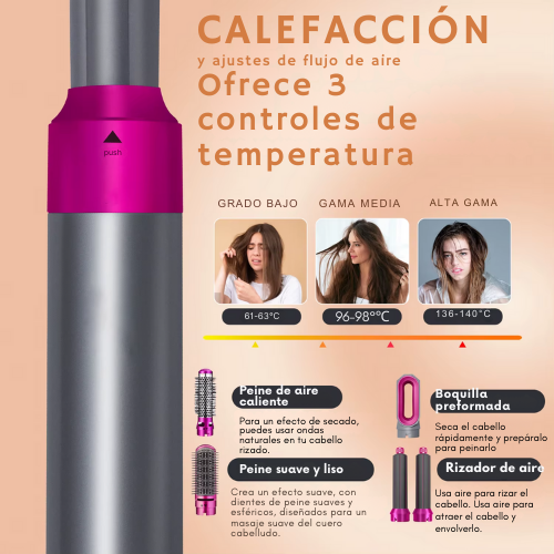 🔥 CEPILLO SECADOR MULTIFUNCIONAL 5 EN 1 🔥
