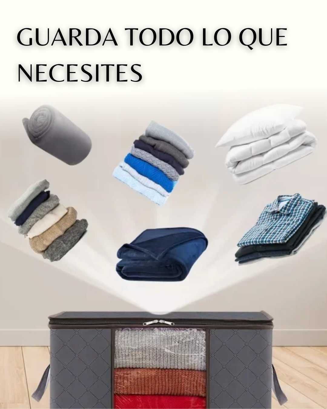 ORGANIZADOR DE ROPA 6UND CON VISOR