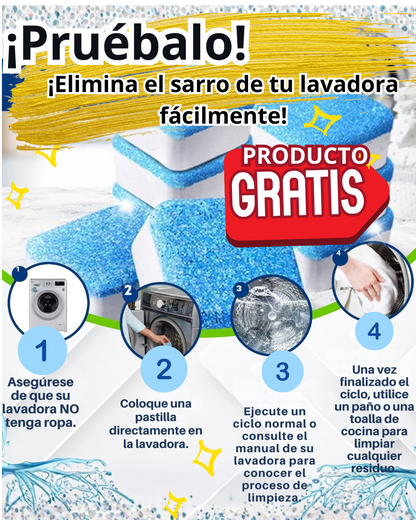 🔥24 PASTILLAS LIMPIEZA INODORO + 12 PASTILLAS LIMPIADOR LAVADORA GRATIS 🎁!!