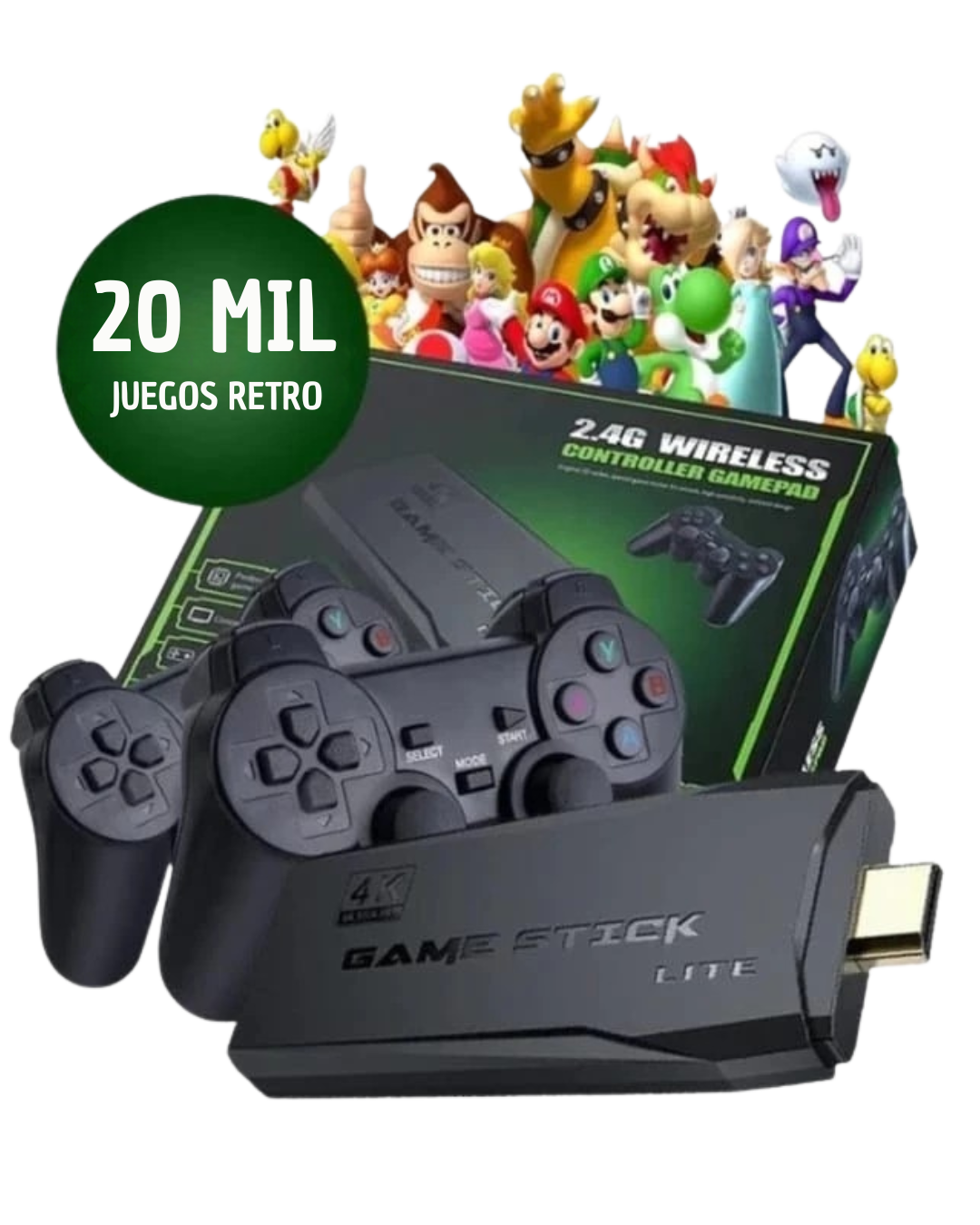 CONSOLA RETROPLAY / GAME STICK 20.000 JUEGOS